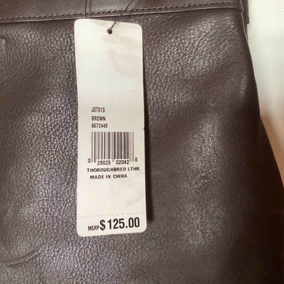 NWT Jones of New York  Dark Brown soft leather handbag - Picture 2 of 14